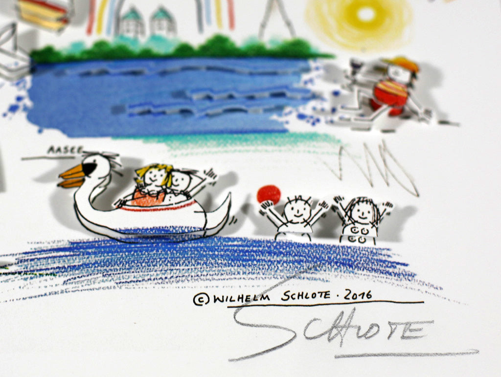 Schlote, Wilhelm - Münster - 3D-Konstruktion - handsigniert Clever Art