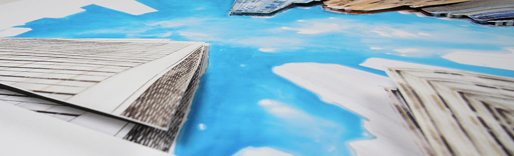 Salzmann, Gottfried - View of the Sky of New York-E.A. - 3D-Konstruktion - handsigniert
