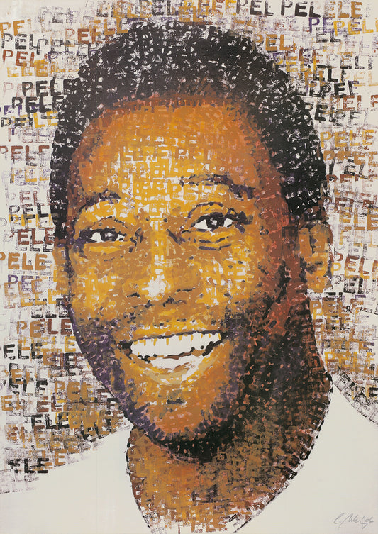 Britz, Chris - Pelé - handsigniert - Offsetlithografie