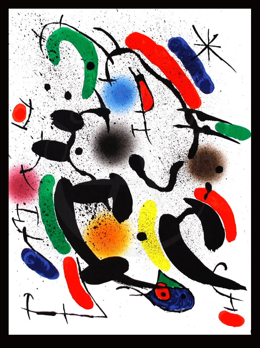 Miró, Joan - Litografia Original VI - Mourlot 862 - Farblithografie