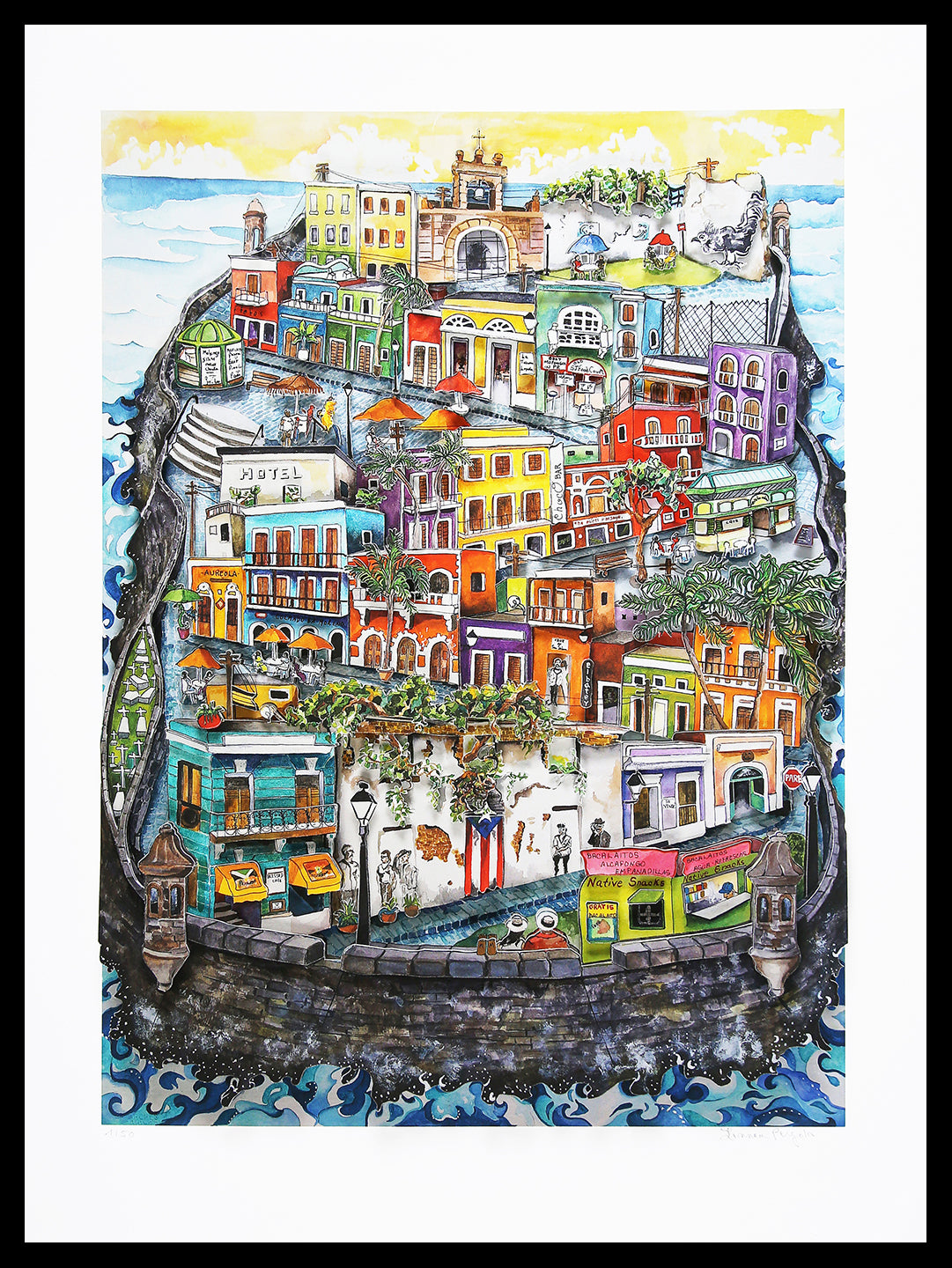 Pergola, Linnea - Old San Juan / Puerto Rico - Giclee - hand signed