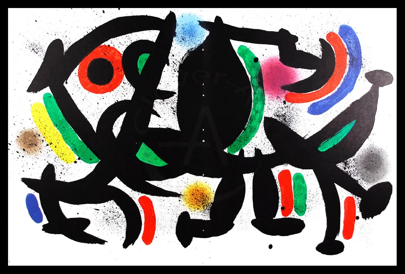 Miró, Joan - Litografia Original VIII - Mourlot 864 - Farblithografie