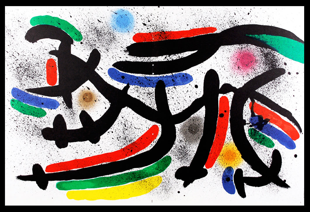 Miró, Joan - Litografia Original IX - Mourlot 865 - Farblithografie