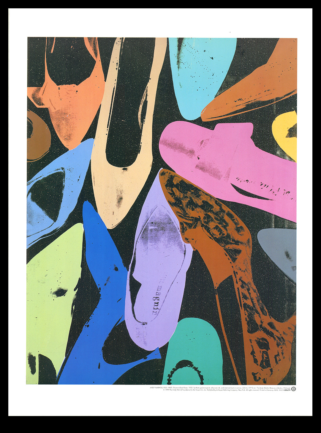 Warhol, Andy - Chaussures Diamond Dust - Lithographie offset couleur - te Neues, NY