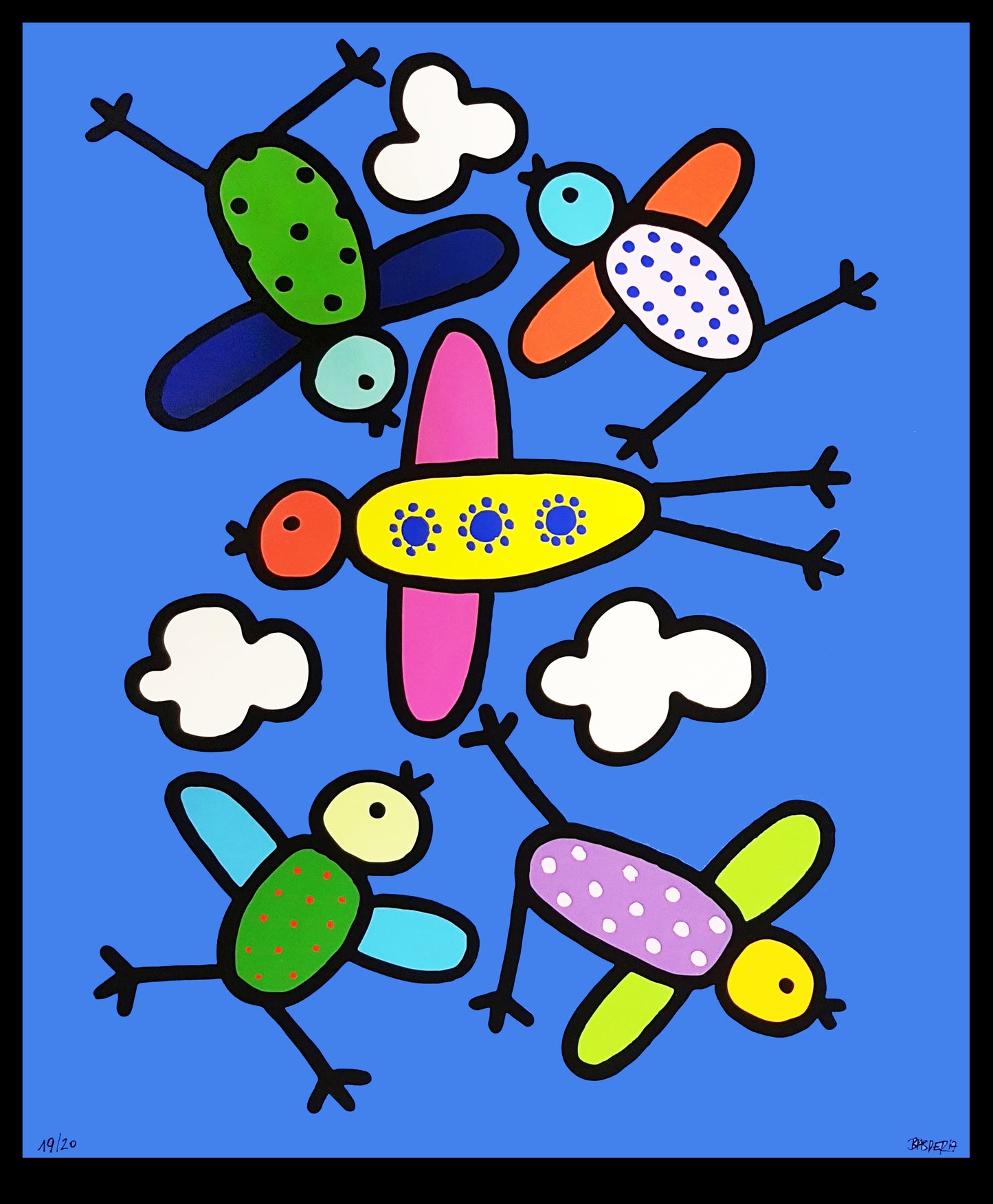 Basdera, Franz - Oiseau - Giclée sur papier Hahnemühle - signée à la main