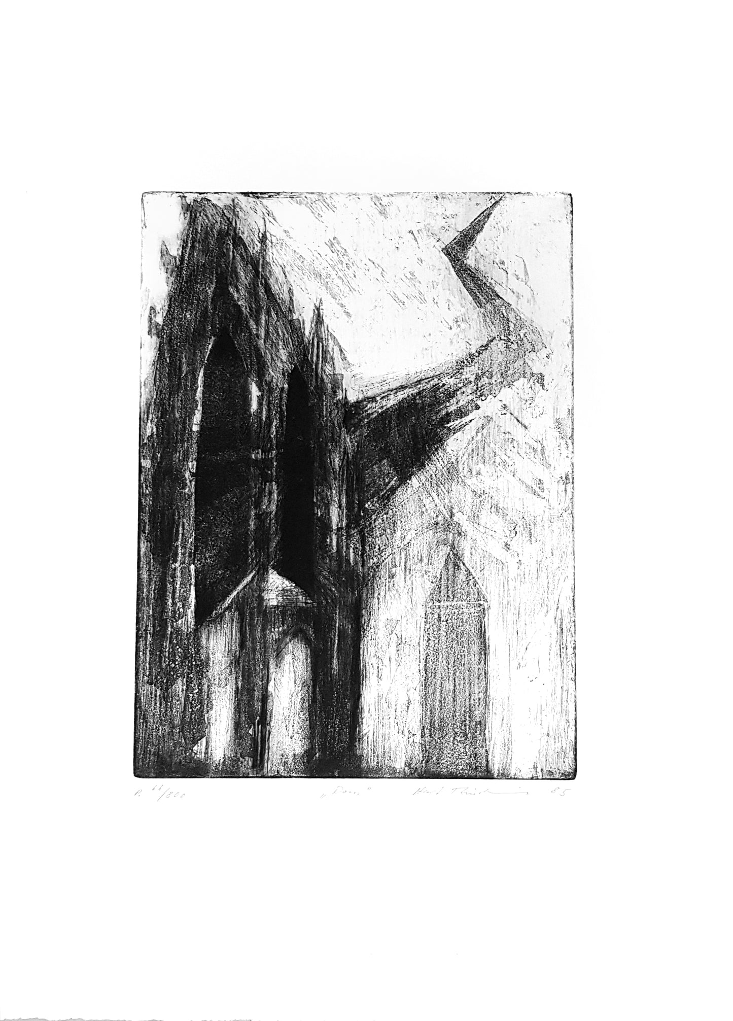 Thürheimer, Horst - Cathedral - hand signed - etching