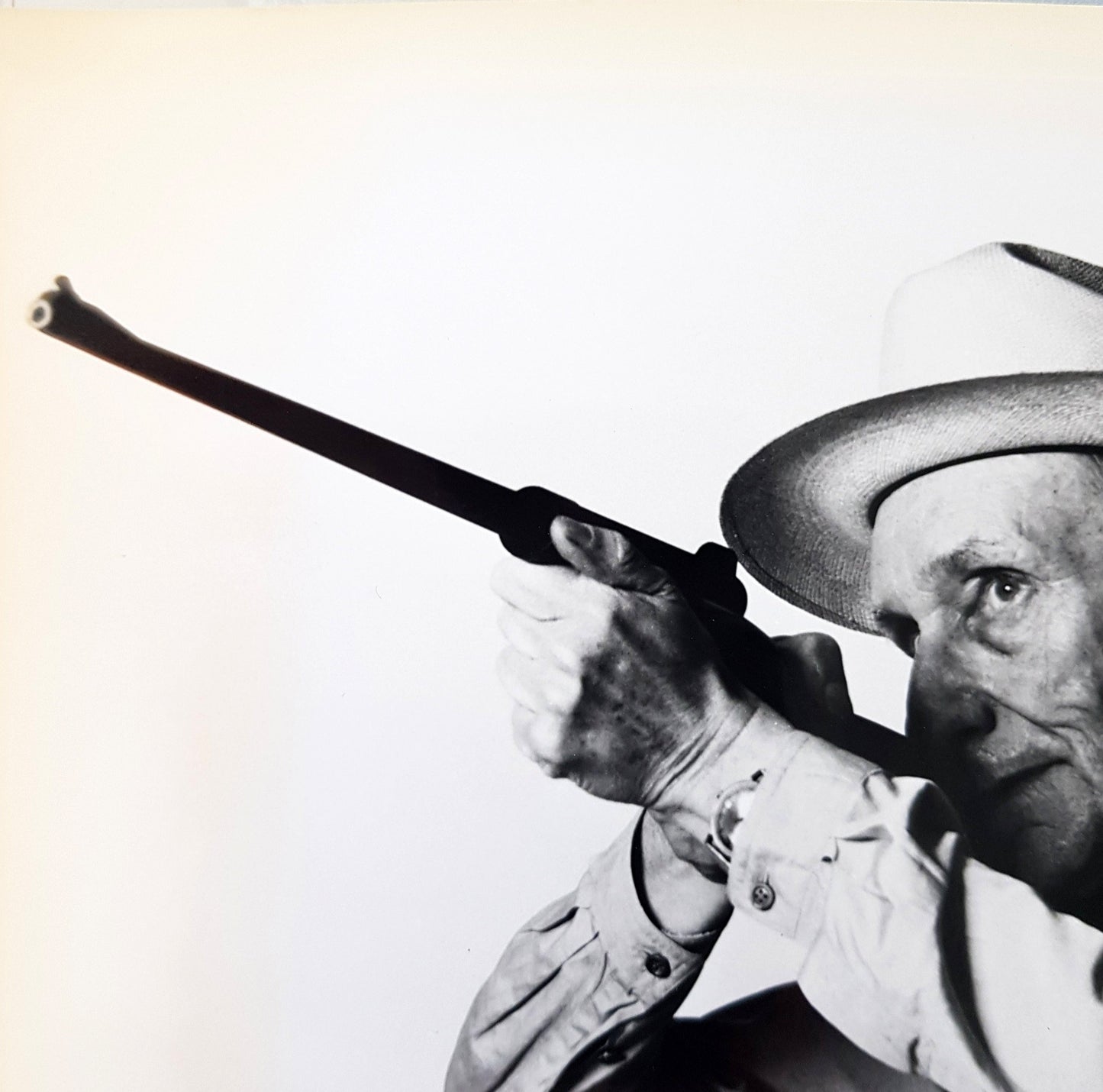 Mapplethorpe, Robert - William S. Burroughs - Photographie timbrée 2 fois