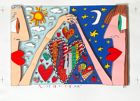 Rizzi, James - Love is in the Air - 3D Konstruktion - handsigniert
