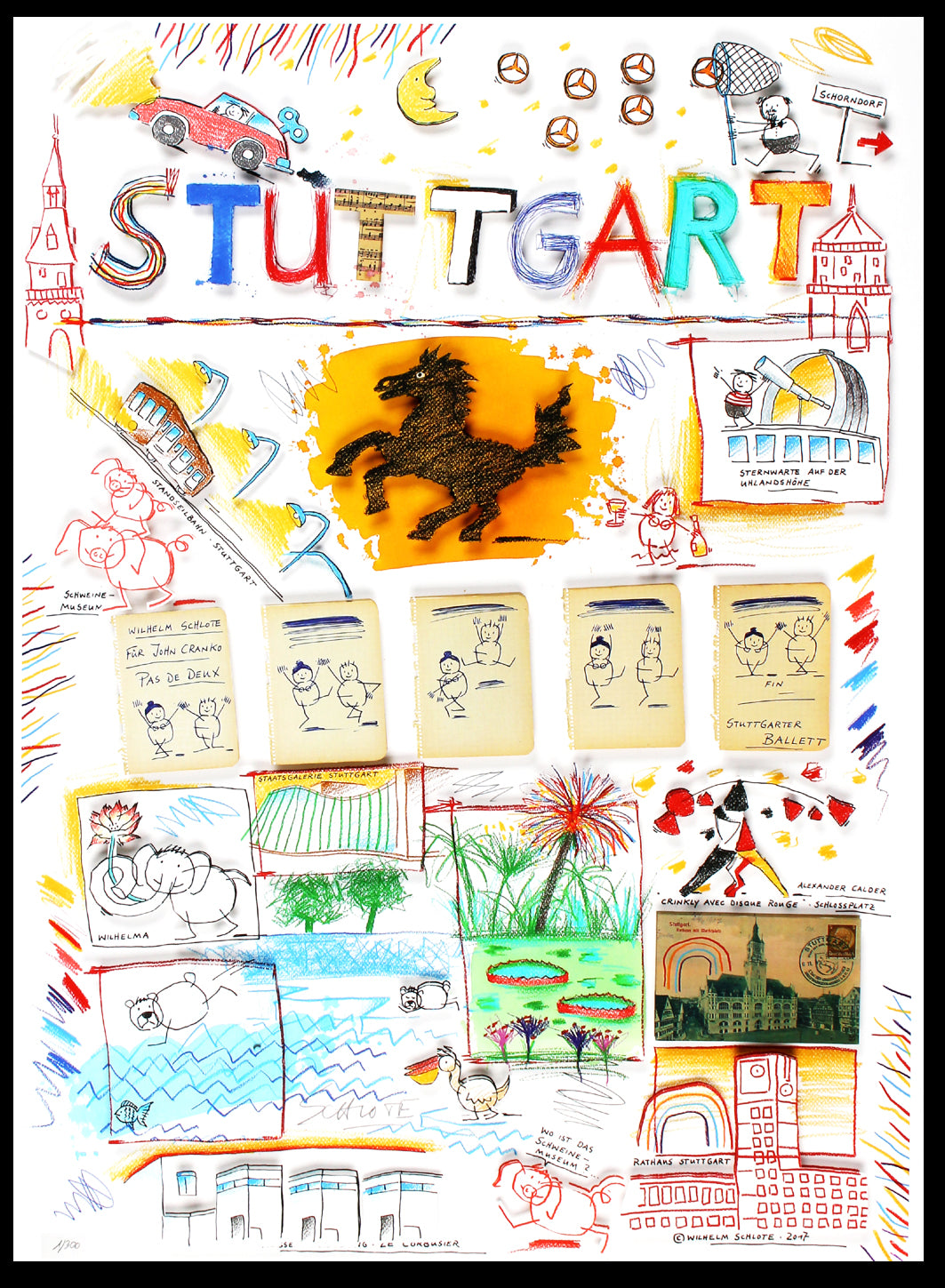 Schlote, Wilhelm - Stuttgart, 2017 - Giclee - handsigniert
