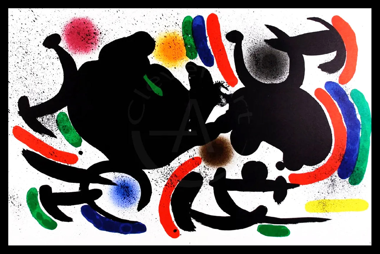 Miró, Joan - Litografia Original VII - Mourlot 863 - Farblithografie