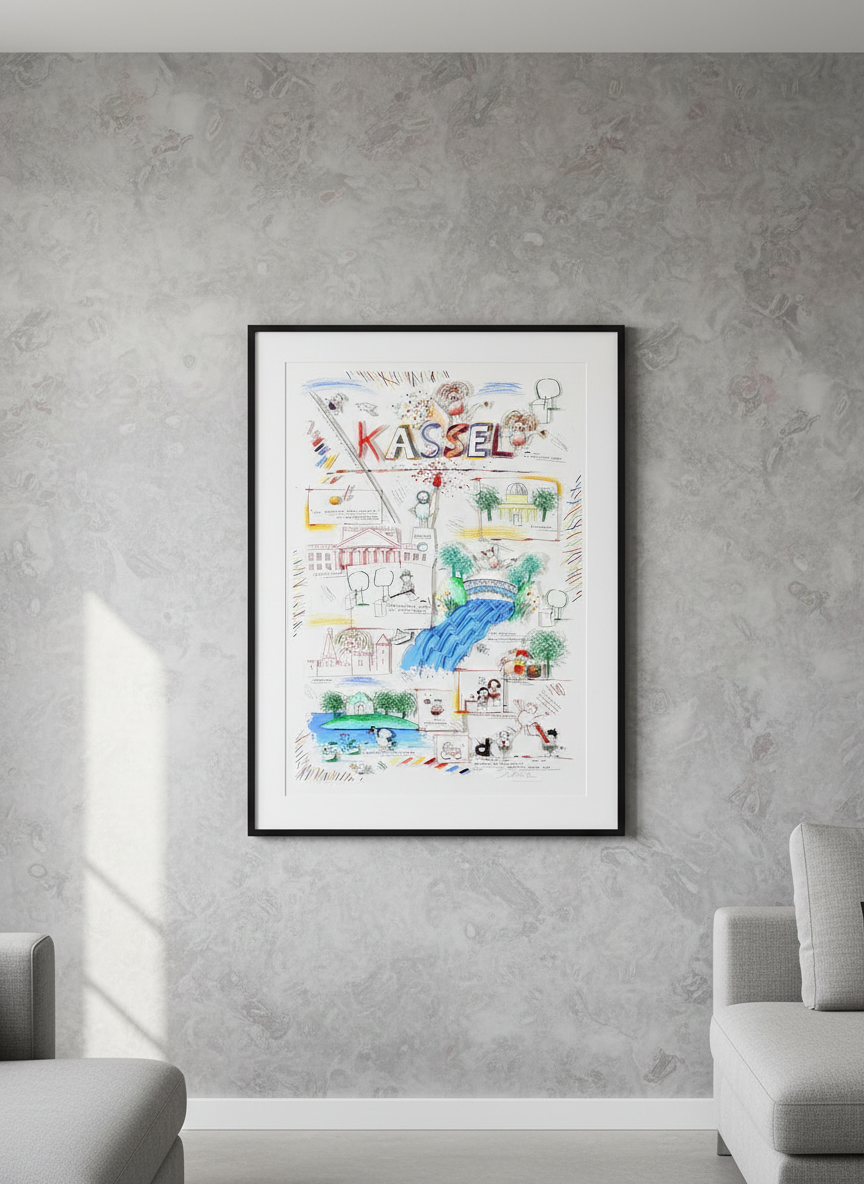 Schlote, Wilhelm - Kassel - Construction 3D - signé à la main