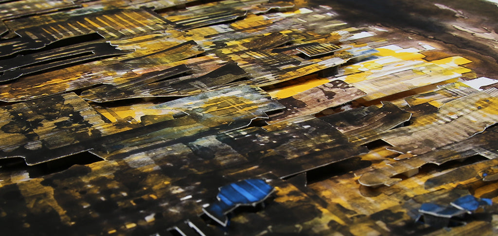 Salzmann, Gottfried - New York at Night - 3D-Konstruktion - handsigniert Clever Art