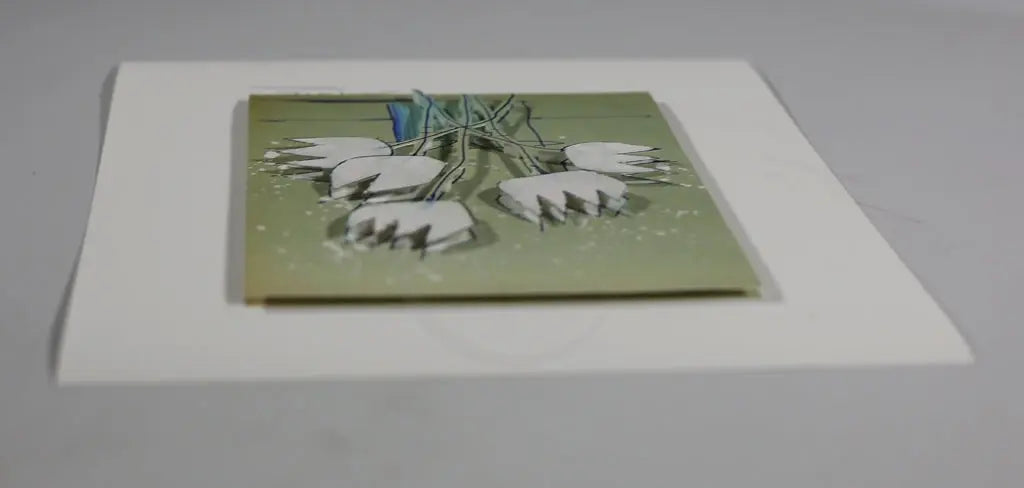 Schlote, Wilhelm - Weiße Tulpen II - 3D-Konstruktion - handsigniert Clever Art