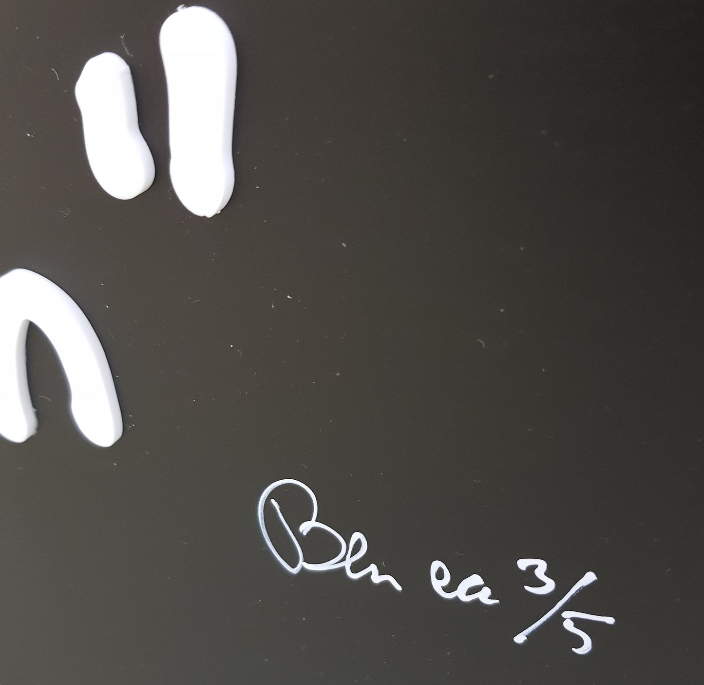 Vautier, Ben - Je signe rien - handsigniert - mit einer 3D-Text Collage Clever Art