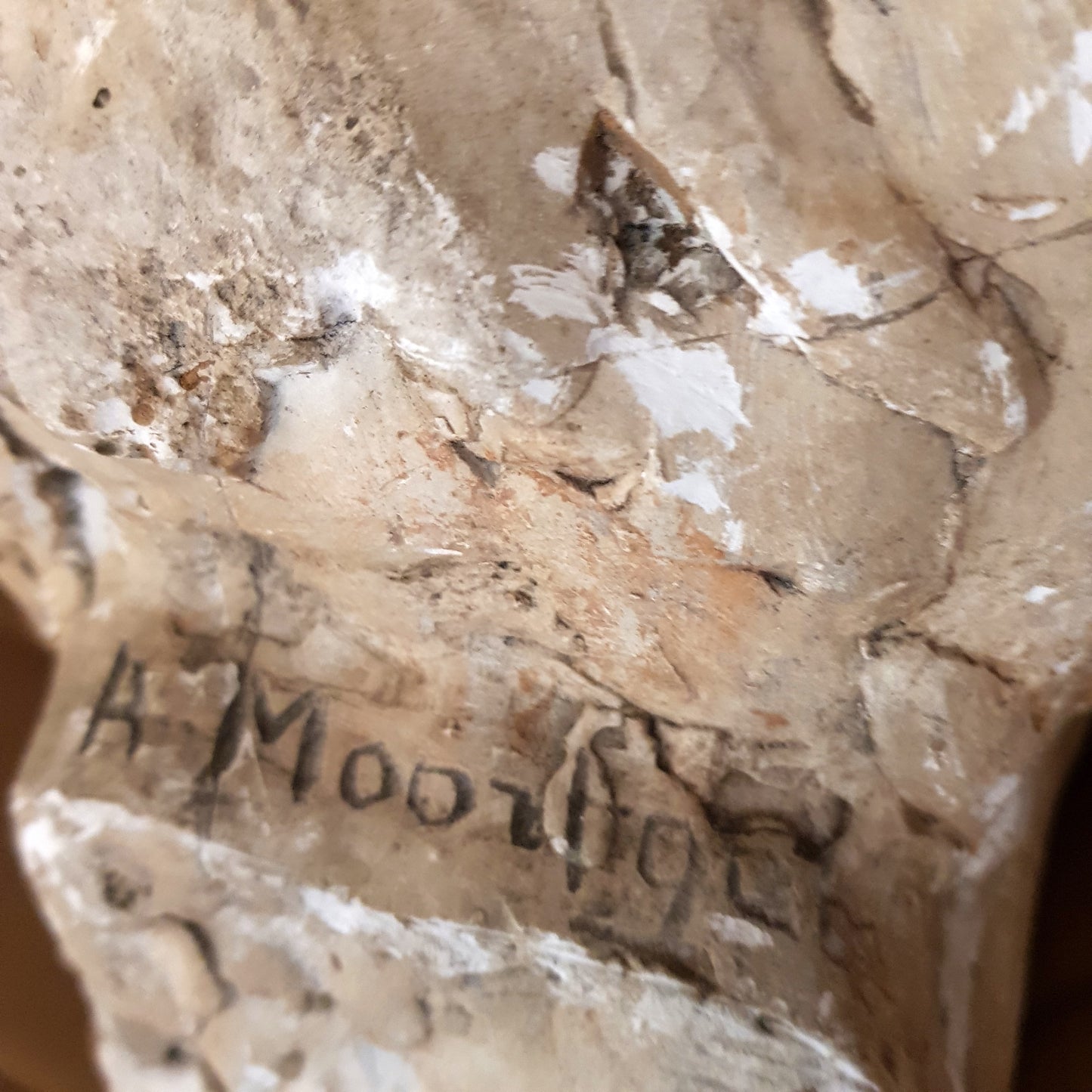 Moortgat, Achille - Buste - Tête de Beethoven - Sculpture - signé