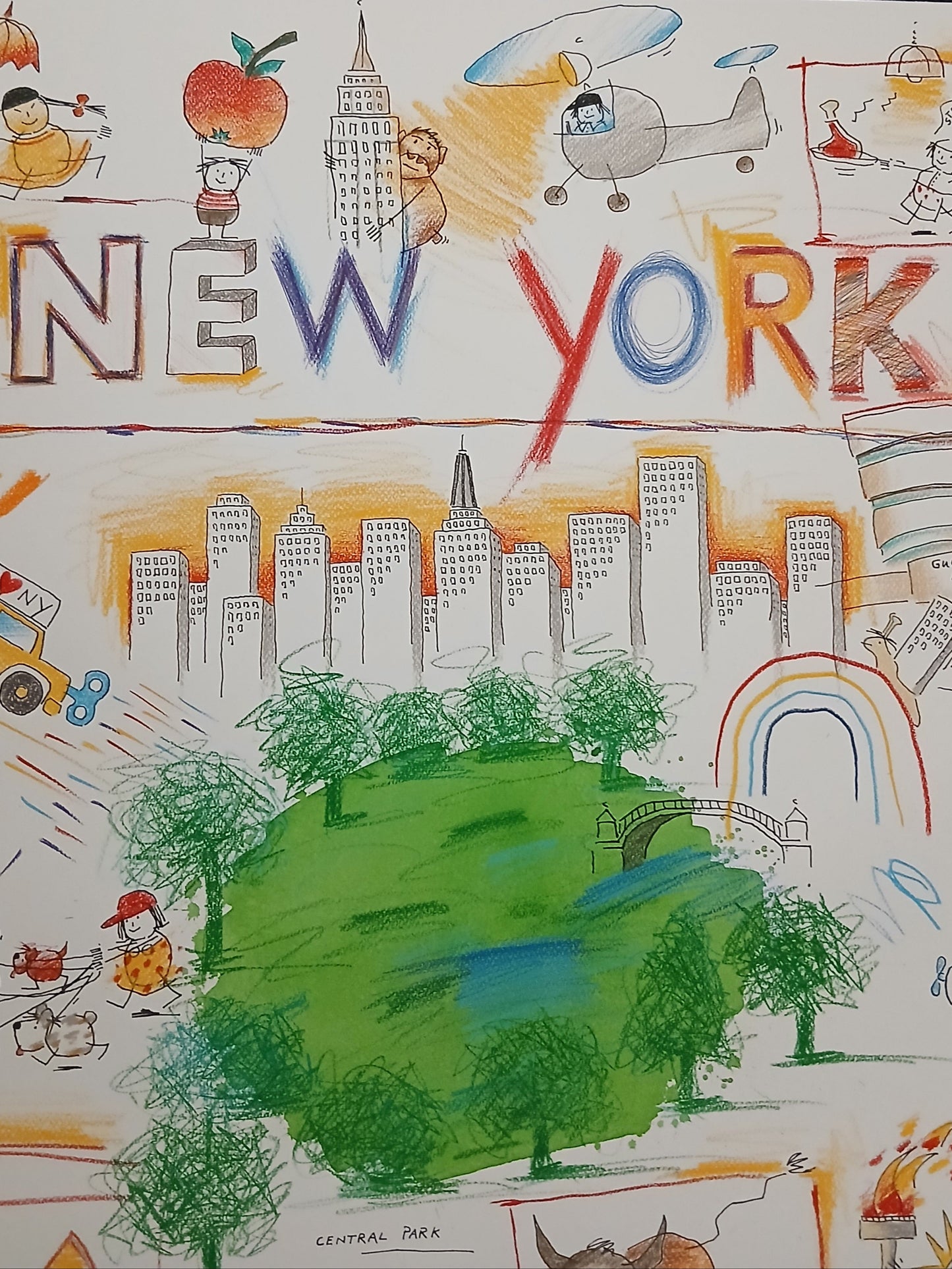 Schlote, Wilhelm - New York - Dessin original - signé UNIQUE