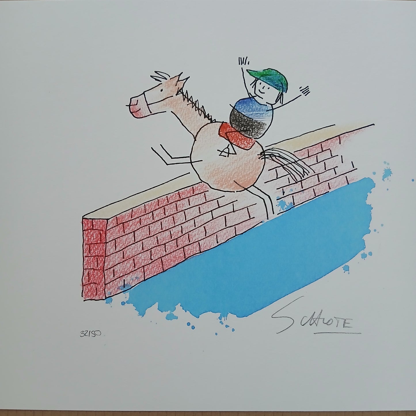 Schlote, Wilhelm - Over hill and dale - hand signed - Giclee
