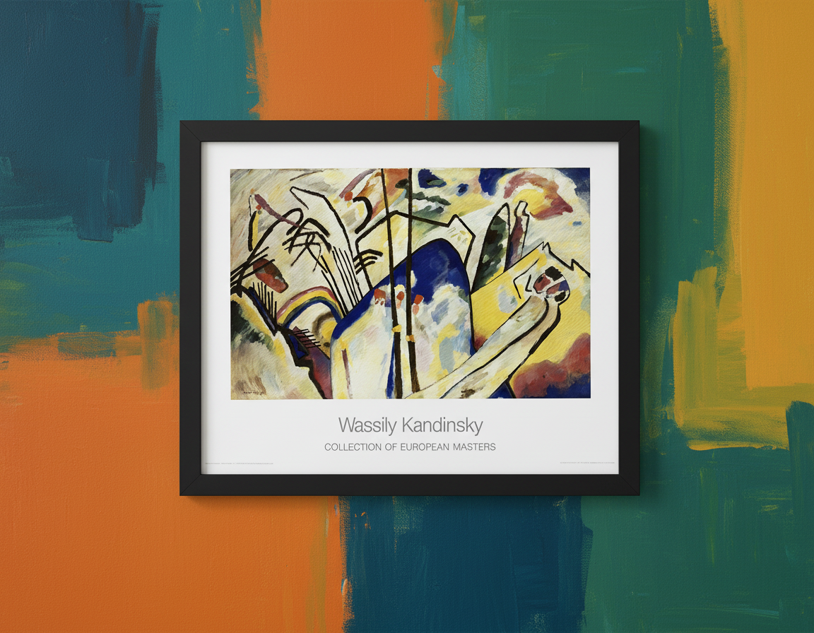 Kandinsky, Wassily - Composition 4 - Collection des maîtres européens - Estampe