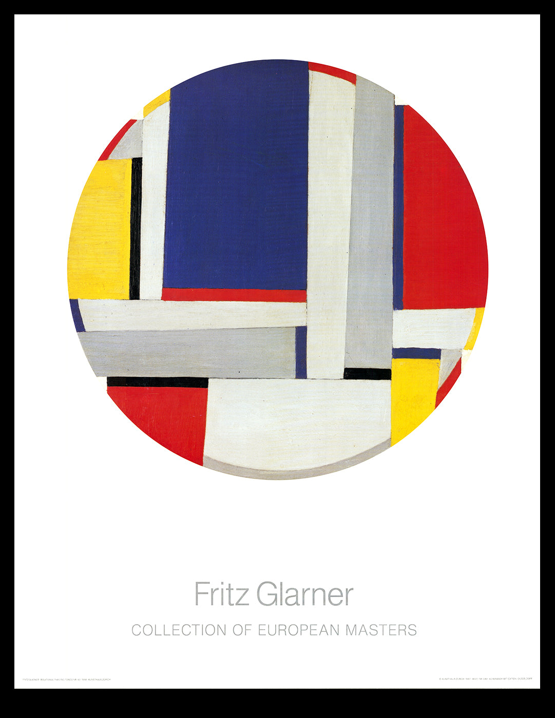 Glarner, Fritz - Peinture relationnelle Tondo 43 - Collection des maîtres européens