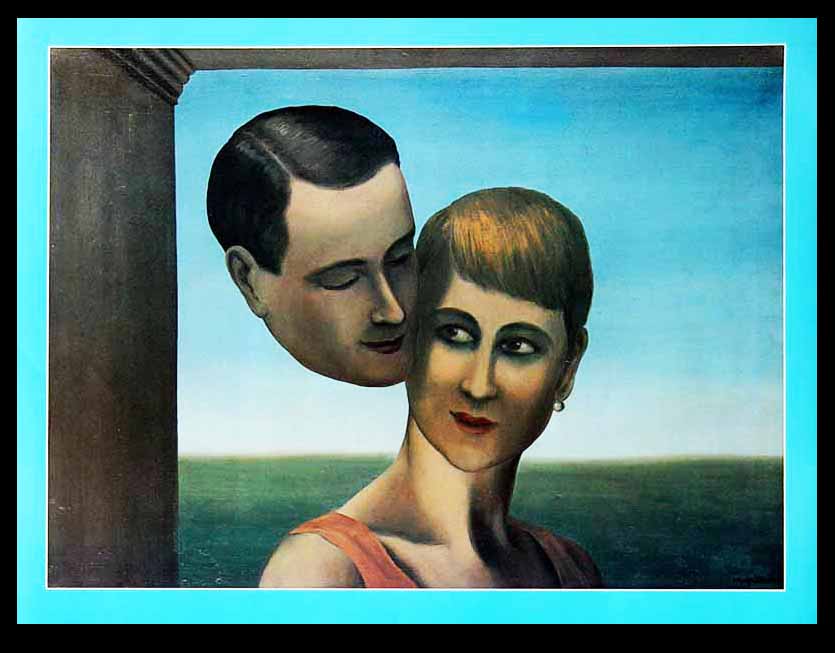 Magritte, René - Entre l'amour céleste et l'amour terrestre - Offset couleur - 1982