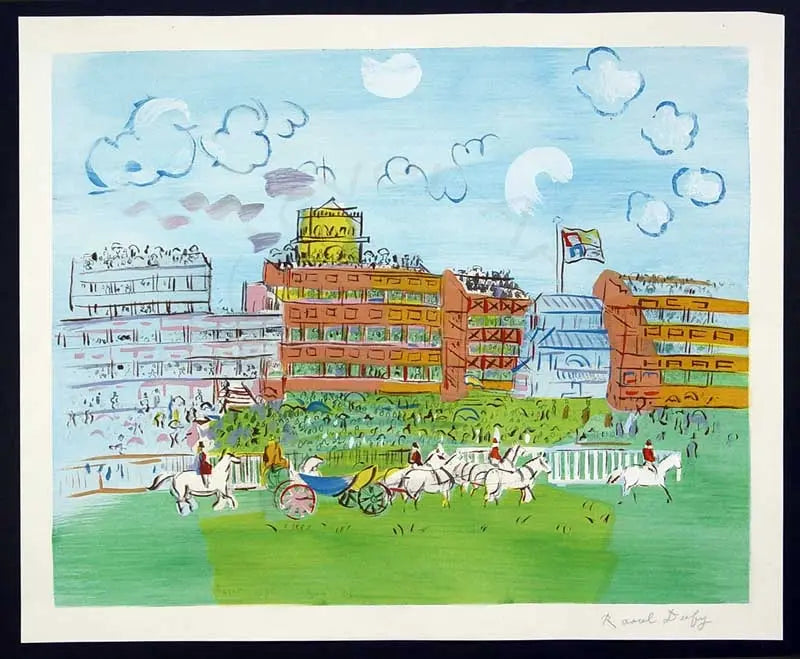 Dufy, Raoul - Ascot - handsigniert - Farblithografie Clever Art