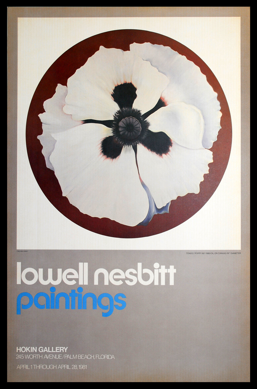 Nesbitt, Lowel - Coquelicot - Palm Beach, 1981 - Affiche d'exposition