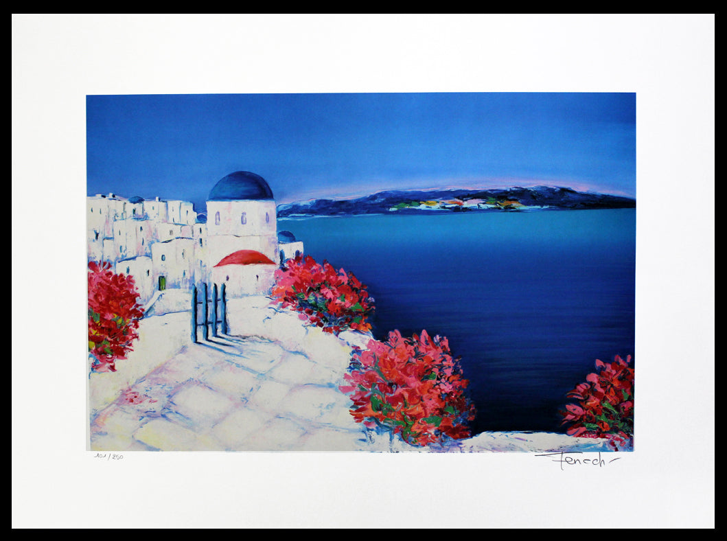 Fenech, Serge - Les 2 Coupoles - Lithographie couleur - signée à la main
