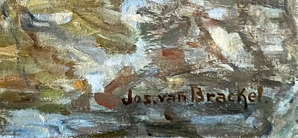 Brackel, Josef van - Landschaft - Öl auf Leinwand - handsigniert Clever Art