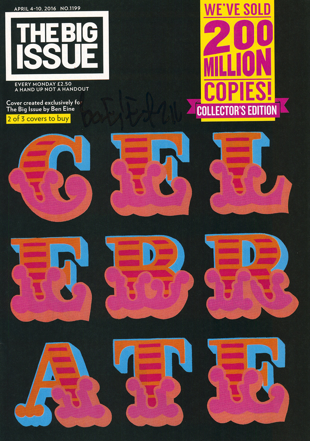 Eine, Ben - Set: Big Issue x Ben Eine Collector's Edition - handsigniert - Magazin
