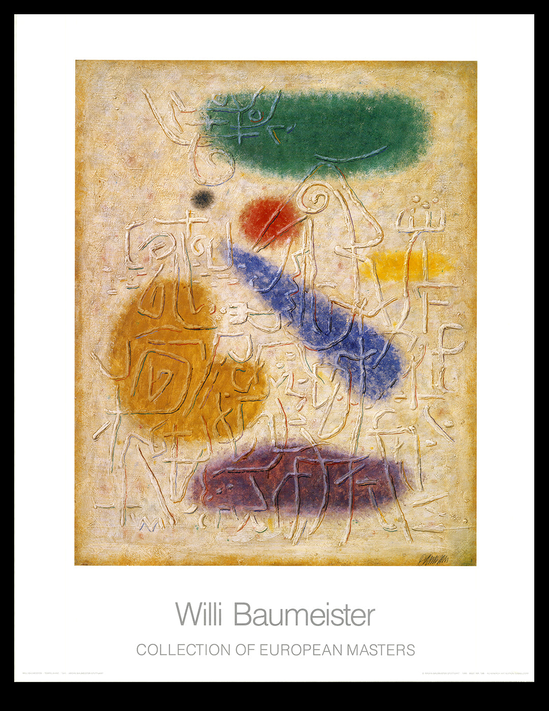 Baumeister, Willi - Mur du Temple - Collection de maîtres européens