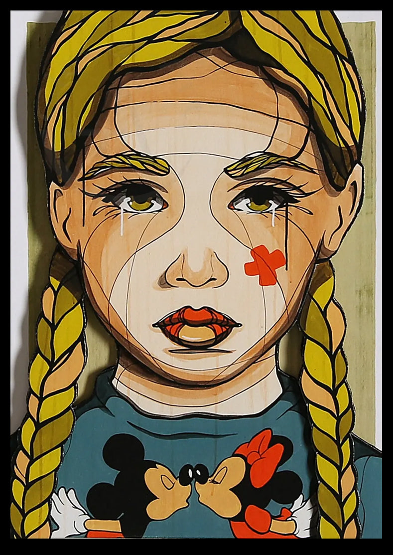 El Bocho - Girl with Mickey - Mini - 3D-Konstruktion, 2019 - handsigniert
