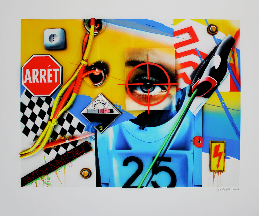 Klasen, Peter - Regard / Cible / Arrêt / Corrosif / 2 - 3D - handsigniert