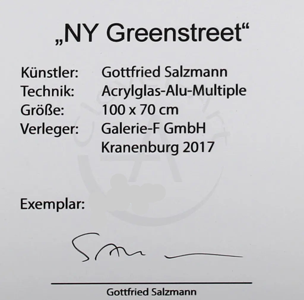 Salzmann, Gottfried - NY Greenstreet - Multiple Clever Art