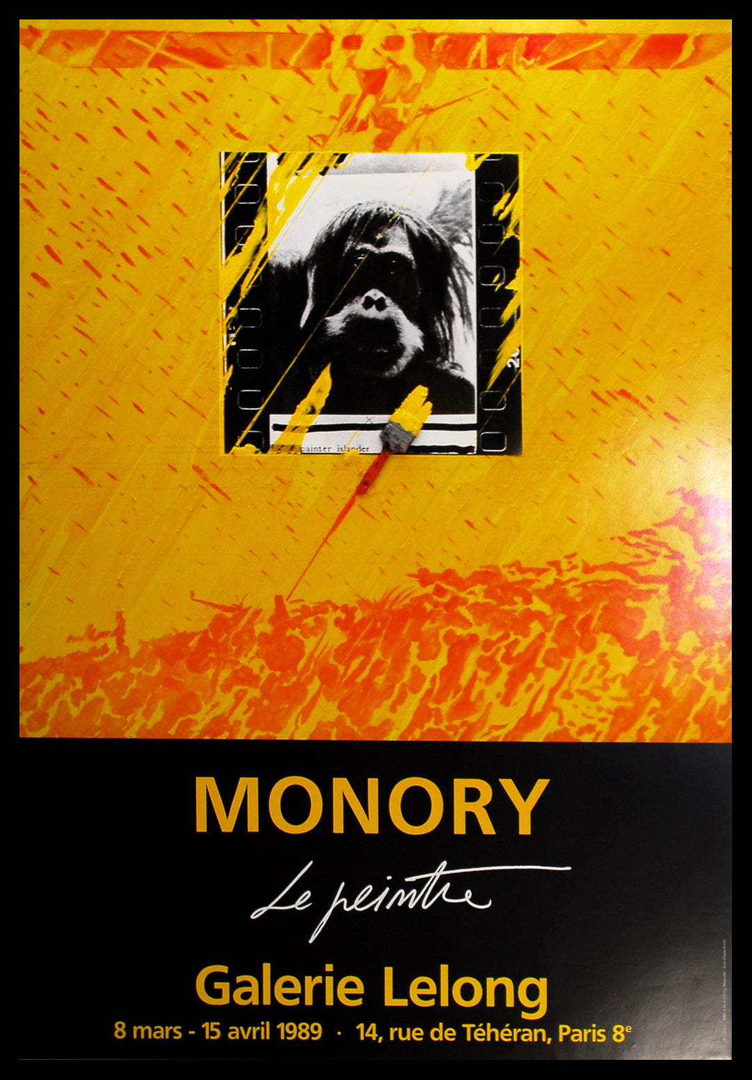 Monory, Jacques - Le peintre, 1989 - affiche d'exposition