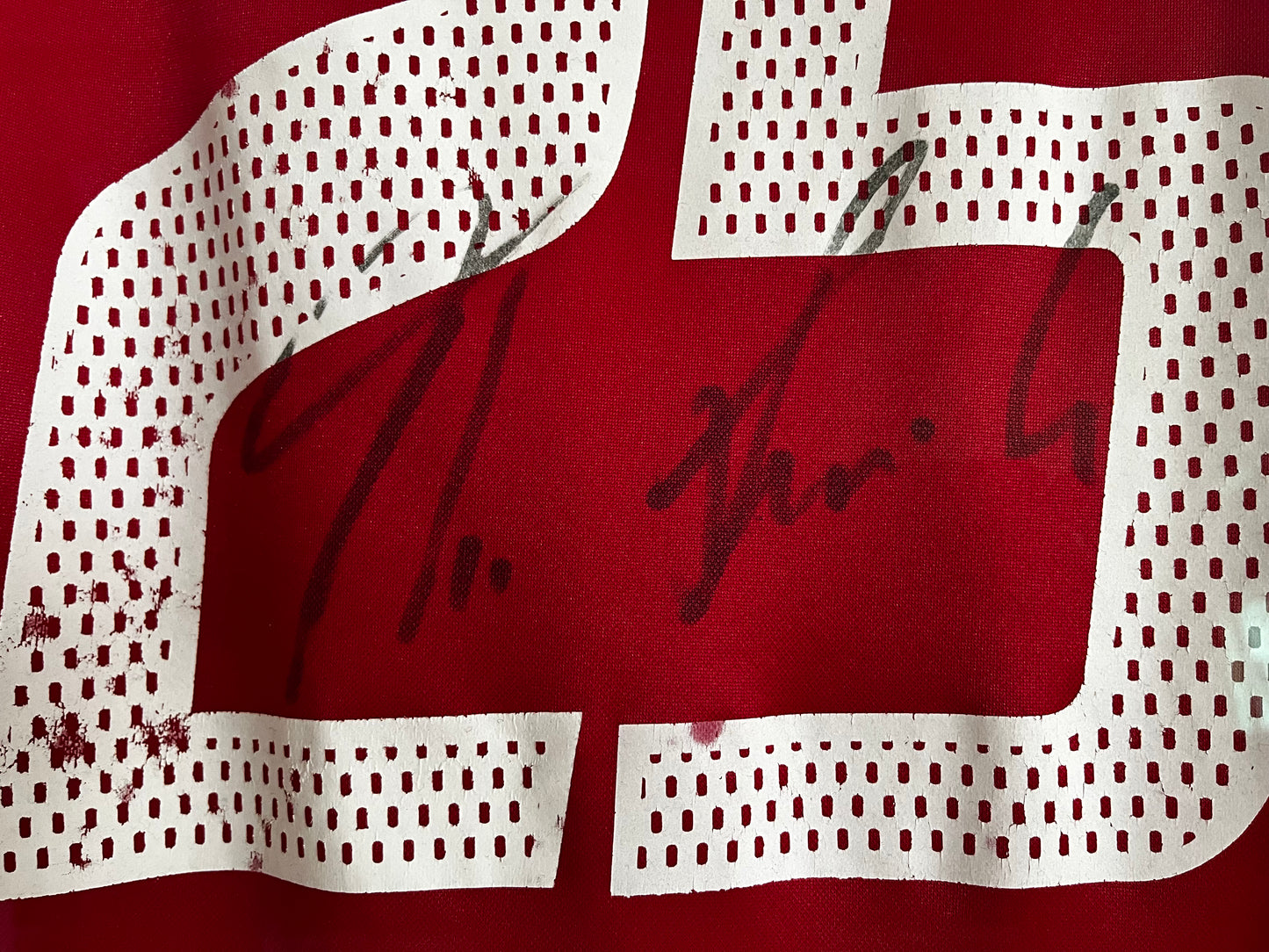 FC Bayern Munich - maillot - signé à la main - Thomas Linke #25 - dans un cadre en bois