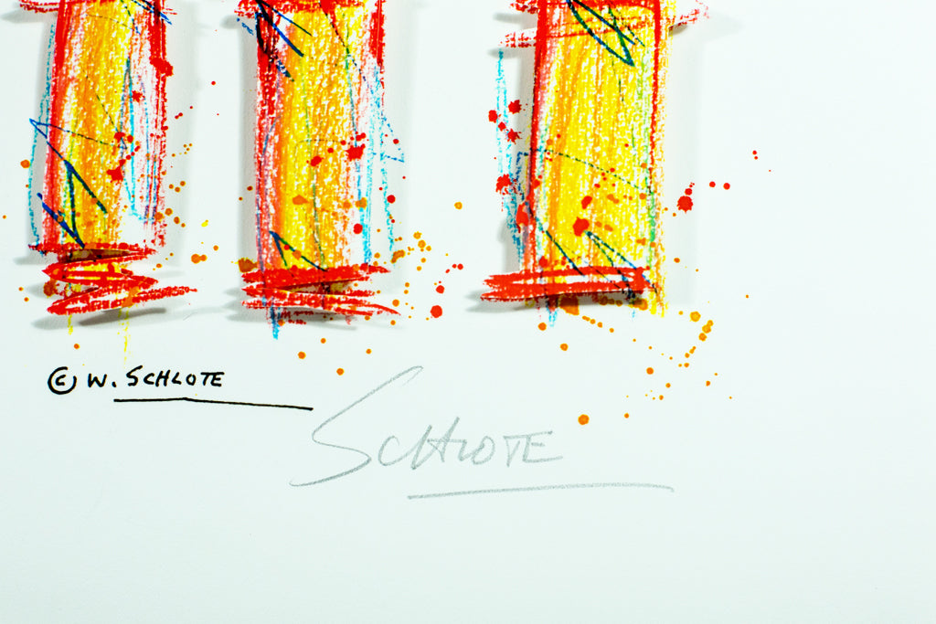 Schlote, Wilhelm - 4ème Avent - Construction 3D - signé à la main