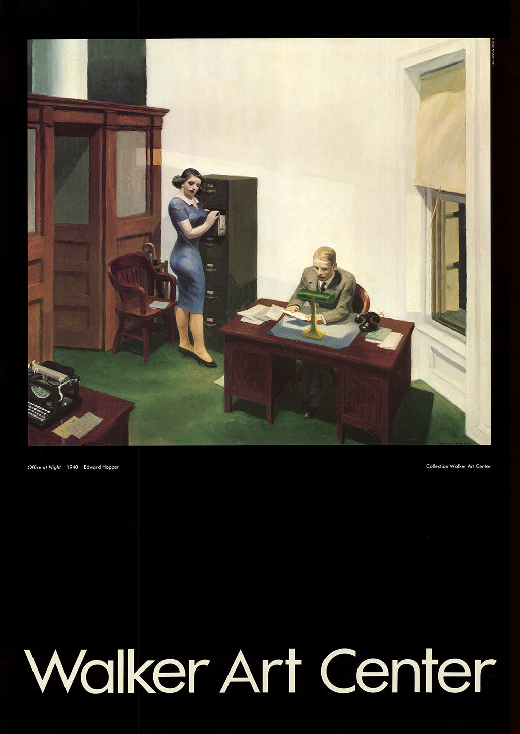 Hopper, Edward - Office at Night - Kunstdruck Clever Art