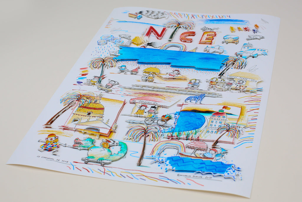 Schlote, Wilhelm - Nice - 3D-Konstruktion - handsigniert Clever Art