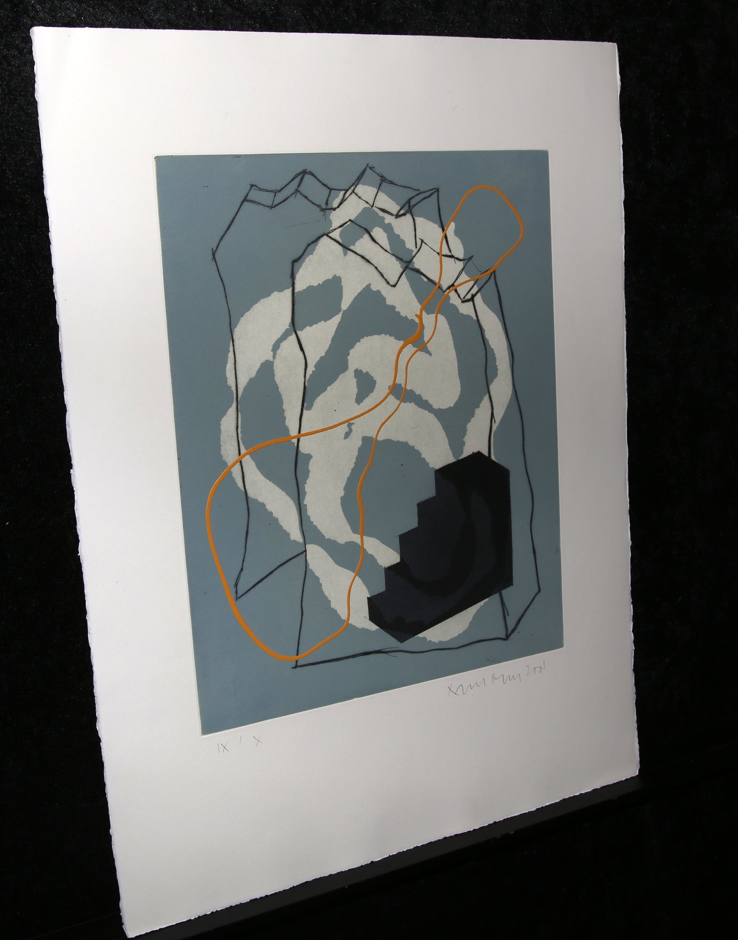 Merz, Albert - 2001 - xx/X - Radierung - handüberarbeitet - handsigniert