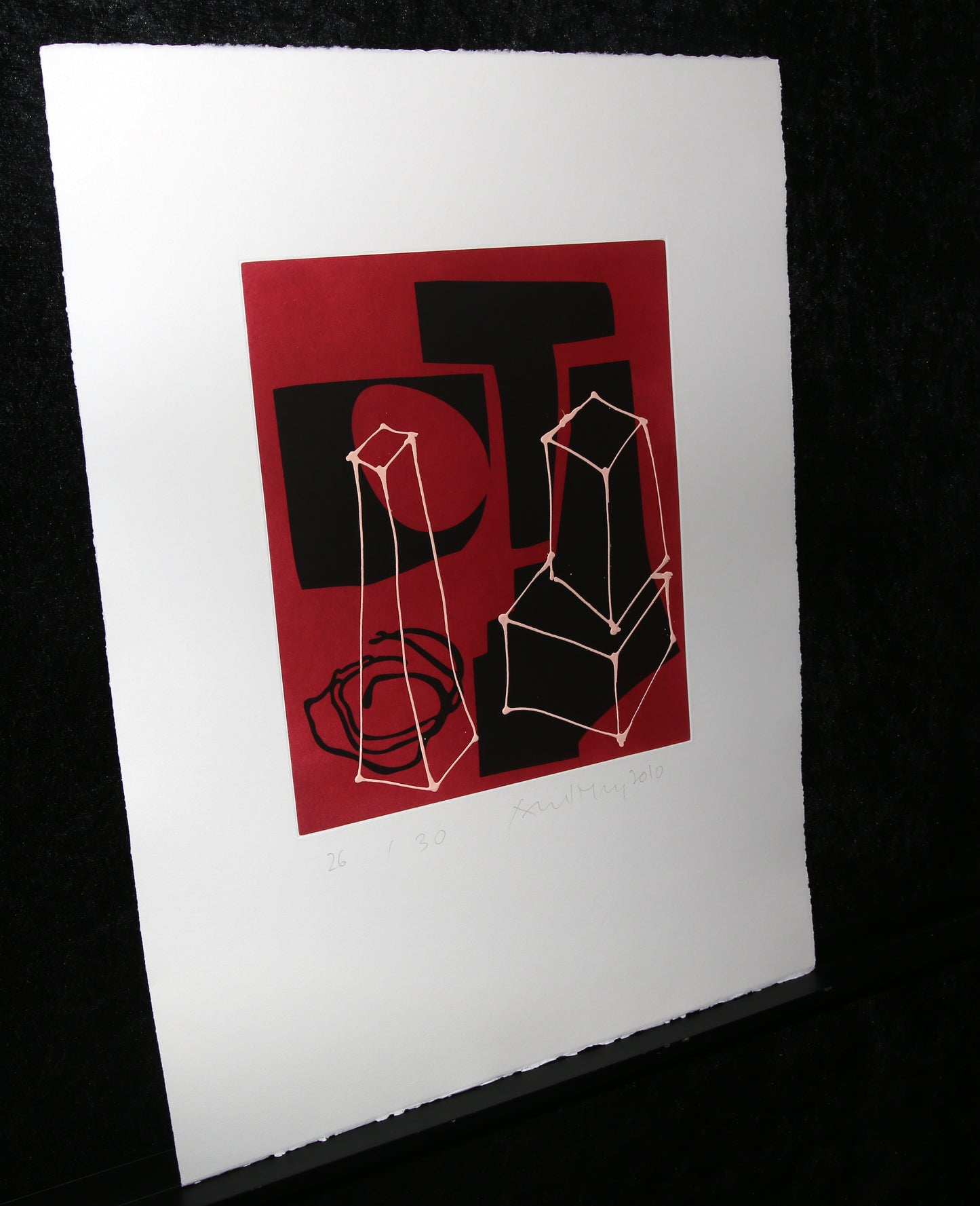 Merz, Albert - sans titre - ea/X - eau-forte, retouchée à la main - signée à la main