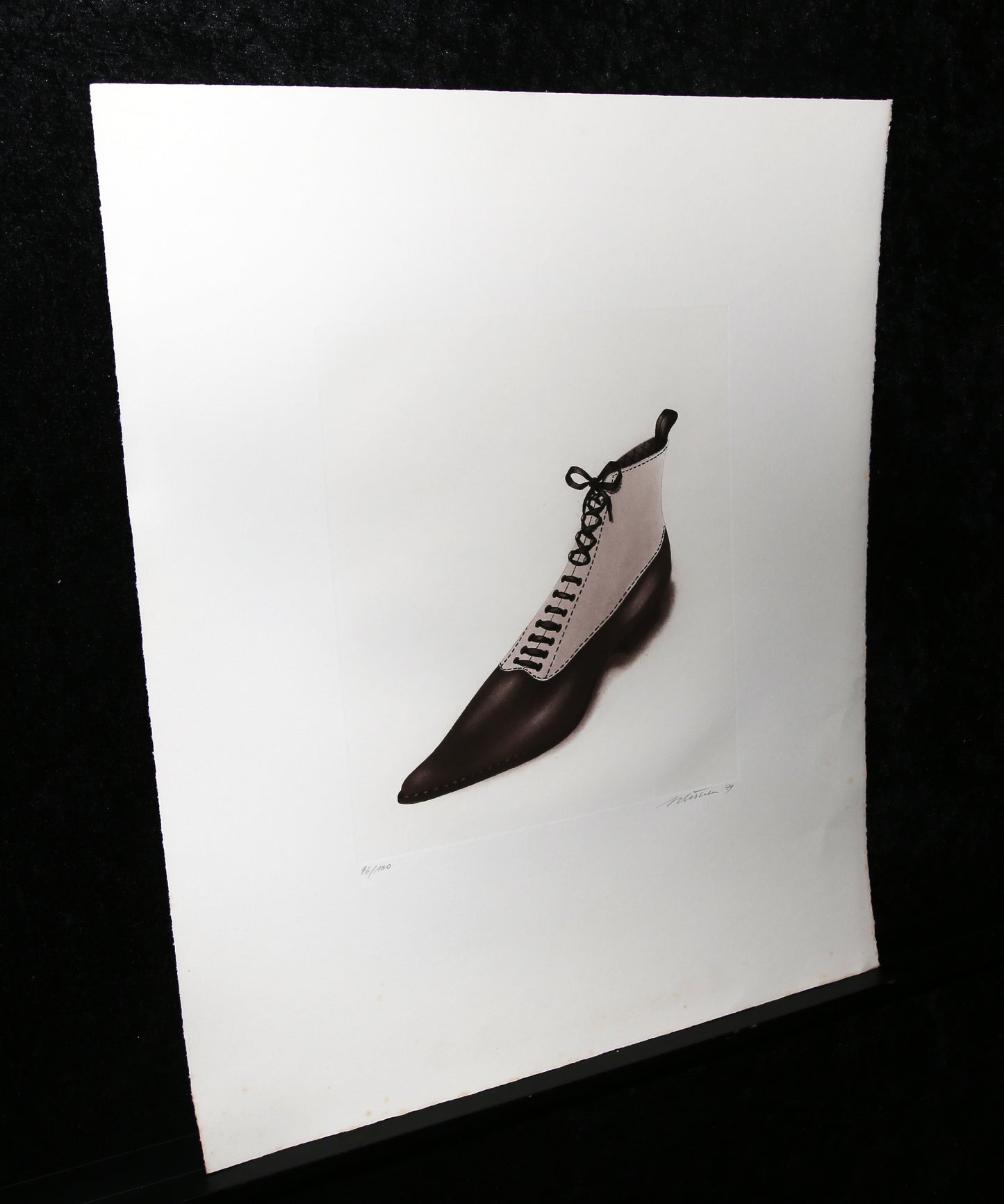 Schoenen, Kurt - Chaussure, 1979 - Gravure en couleur - signée à la main