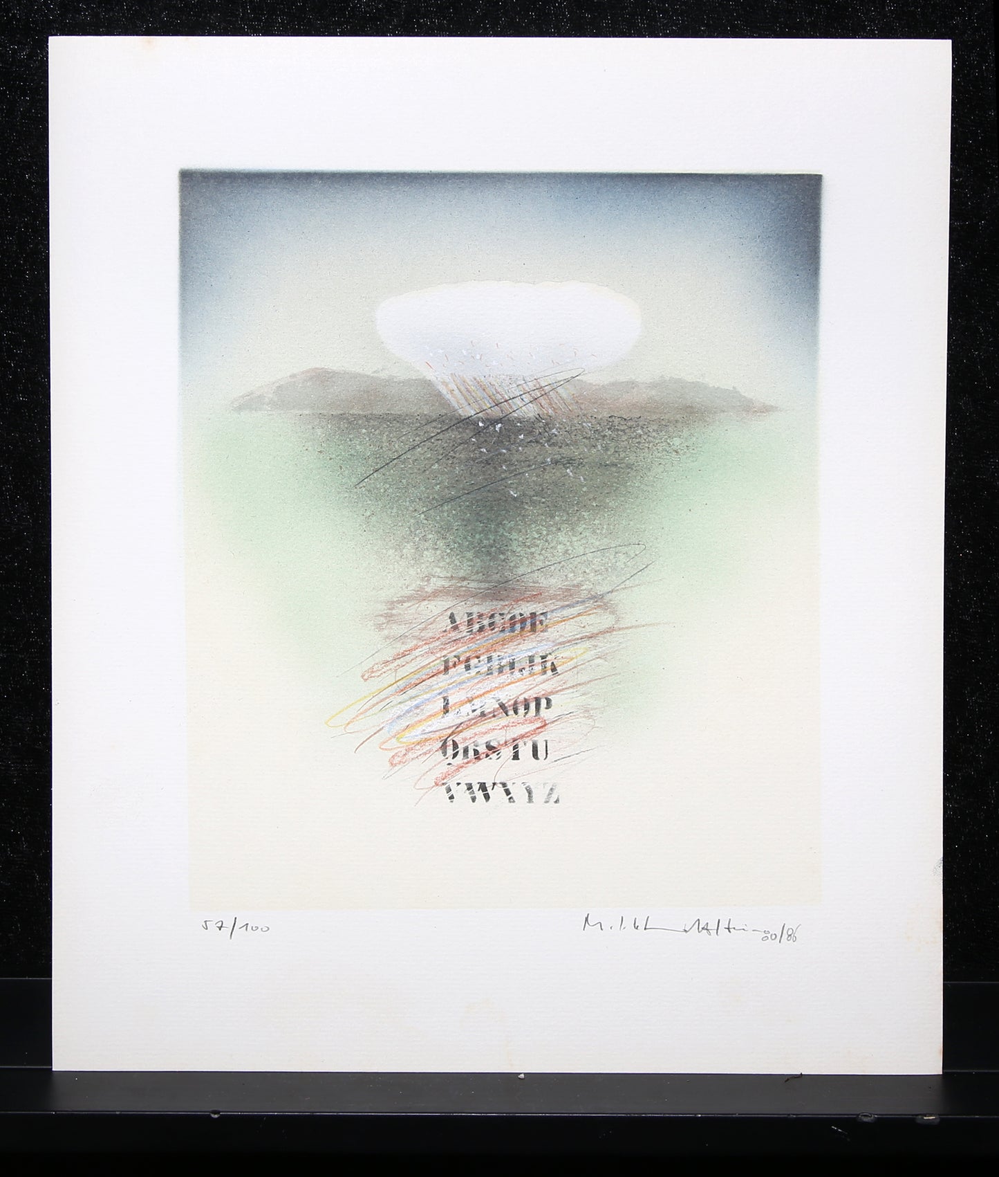 Schmidt-Stein, Michael - Landschapsalfabet - Kleurenlitho - handgesigneerd