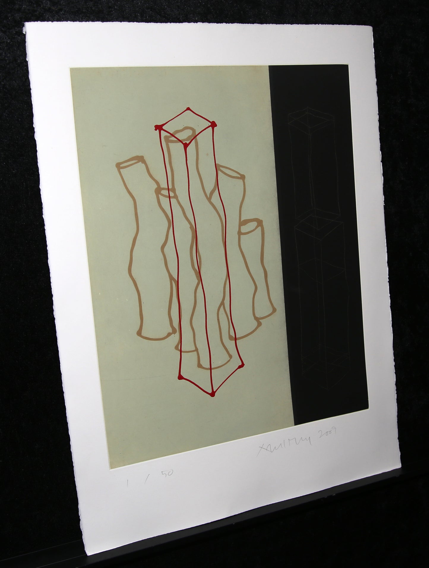 Merz, Albert - untitled - xx/50 - etching-hand-retouched - hand-signed