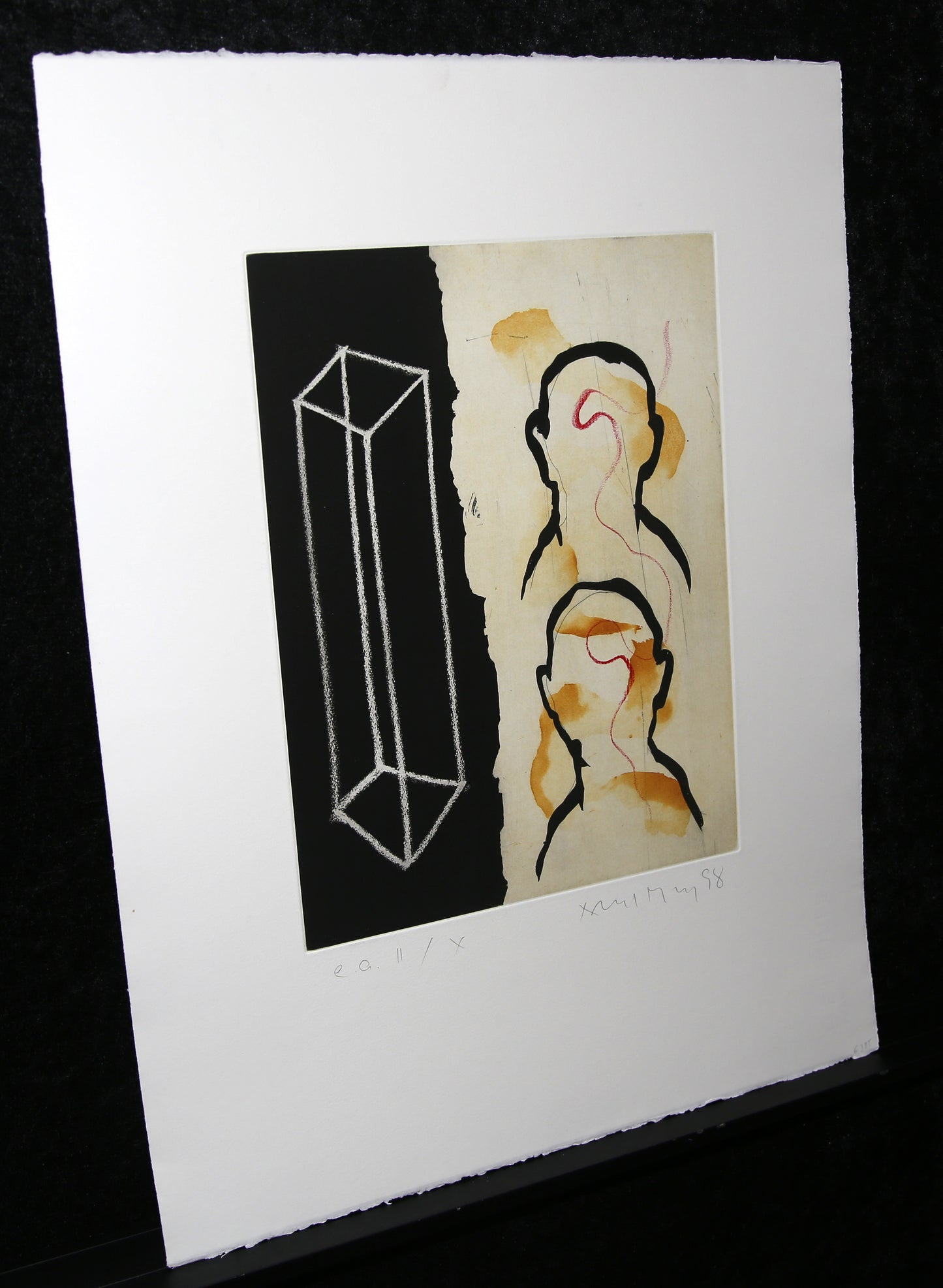 Merz, Albert - oT - II/X - Eau-forte - 1998 - signée à la main