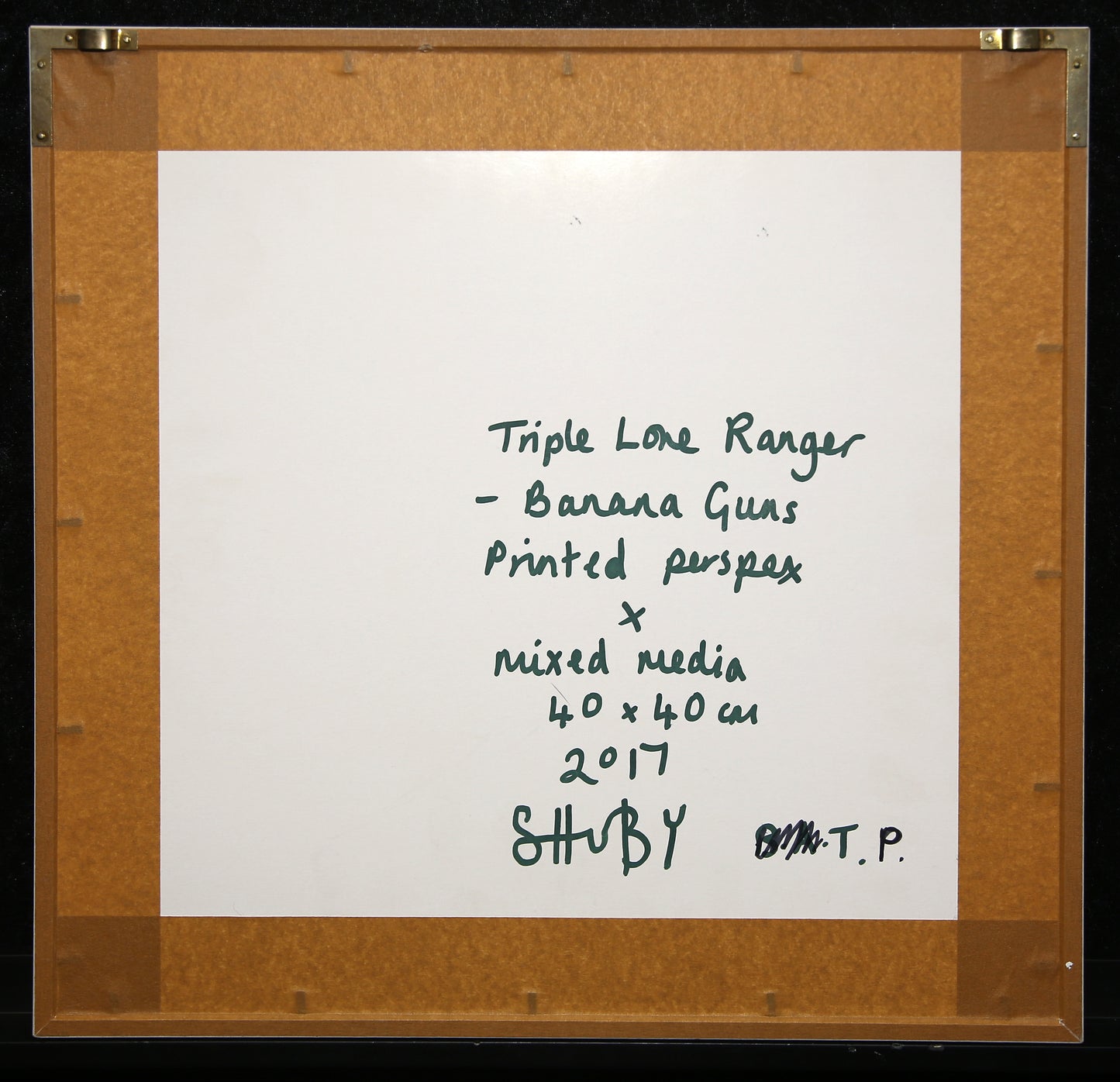 Shuby - Triple Lone Ranger - Acrylique - Construction 3D - Encadré, signé à la main