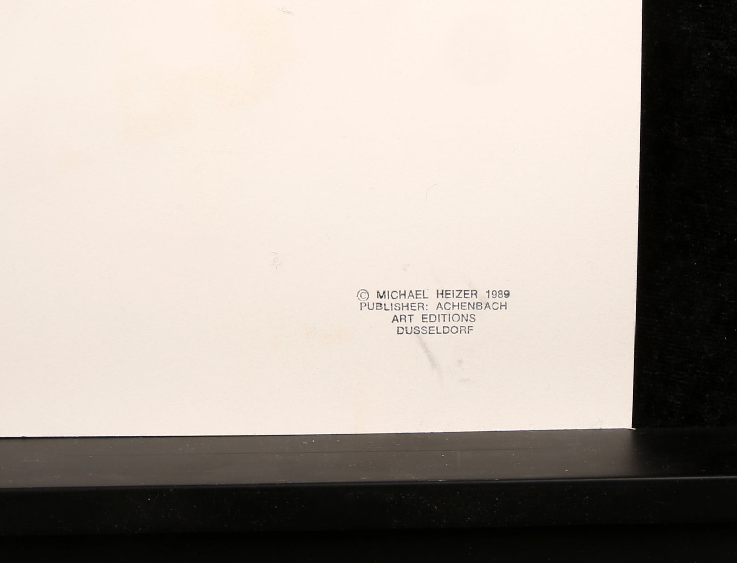 Heizer, Michael - Dragged mass geometric 3/4 - Farbserigraphie - nummeriert