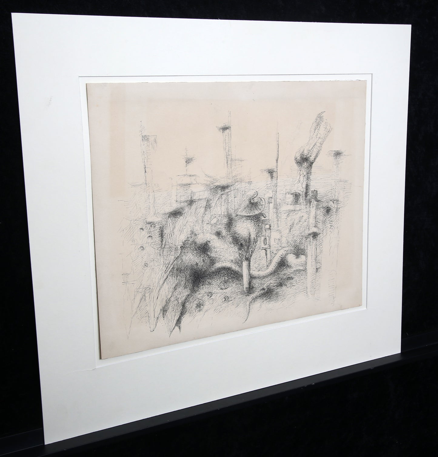 Coester, Otto - Downtown - potloodtekening - handgesigneerd