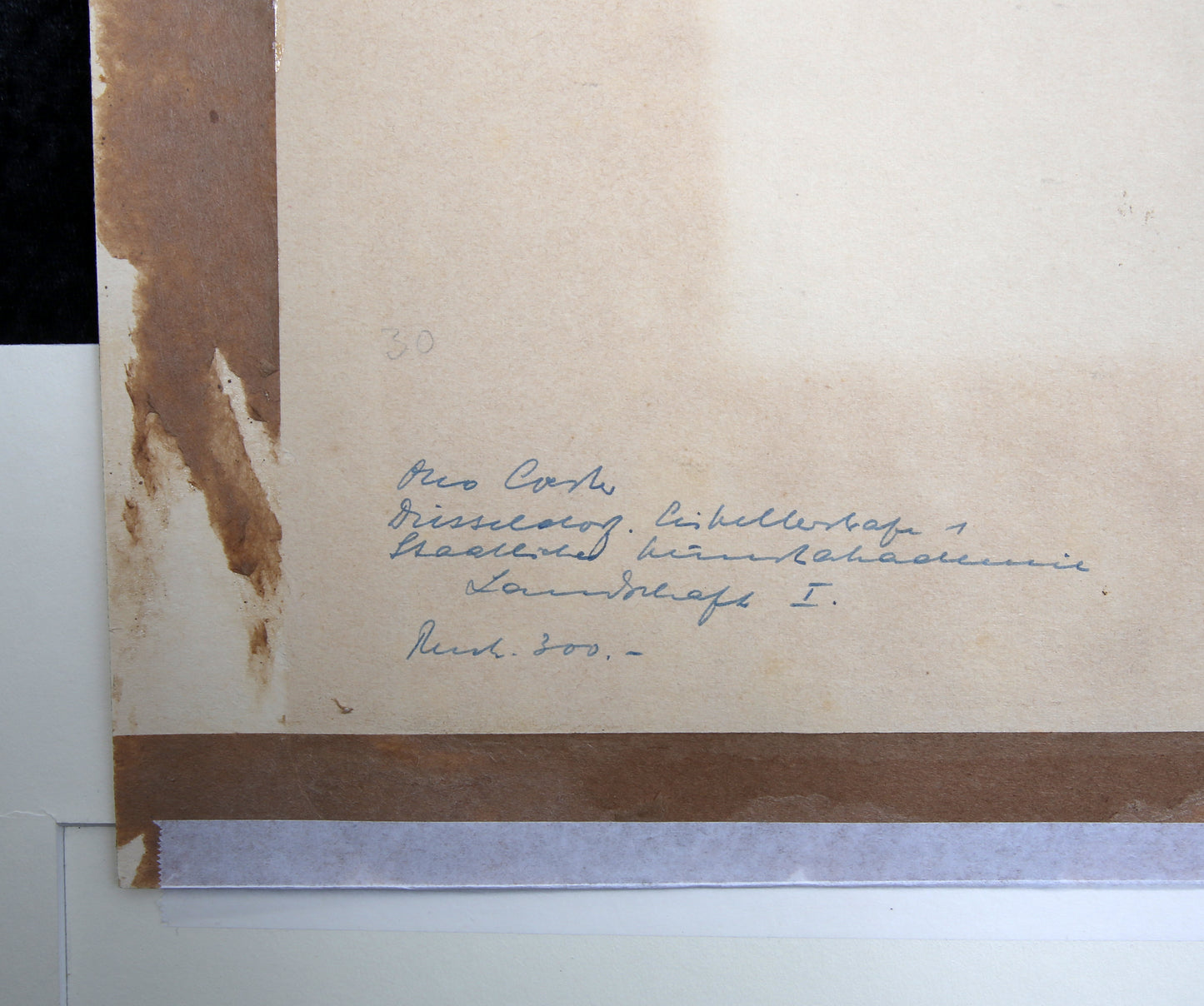 Coester, Otto - Paysage I - Dessin à la plume et à l'encre - vers 1900 1950 - Œuvre unique