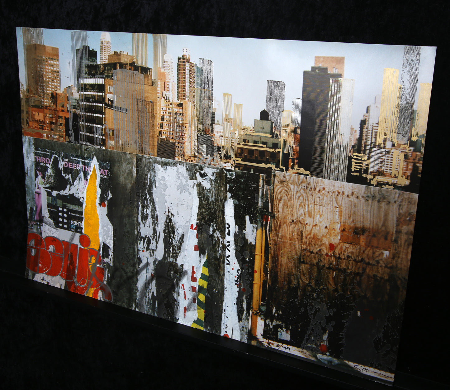 Salzmann, Gottfried - Deep Throat - Siebdruck/Collage/Fotografie - handsigniert