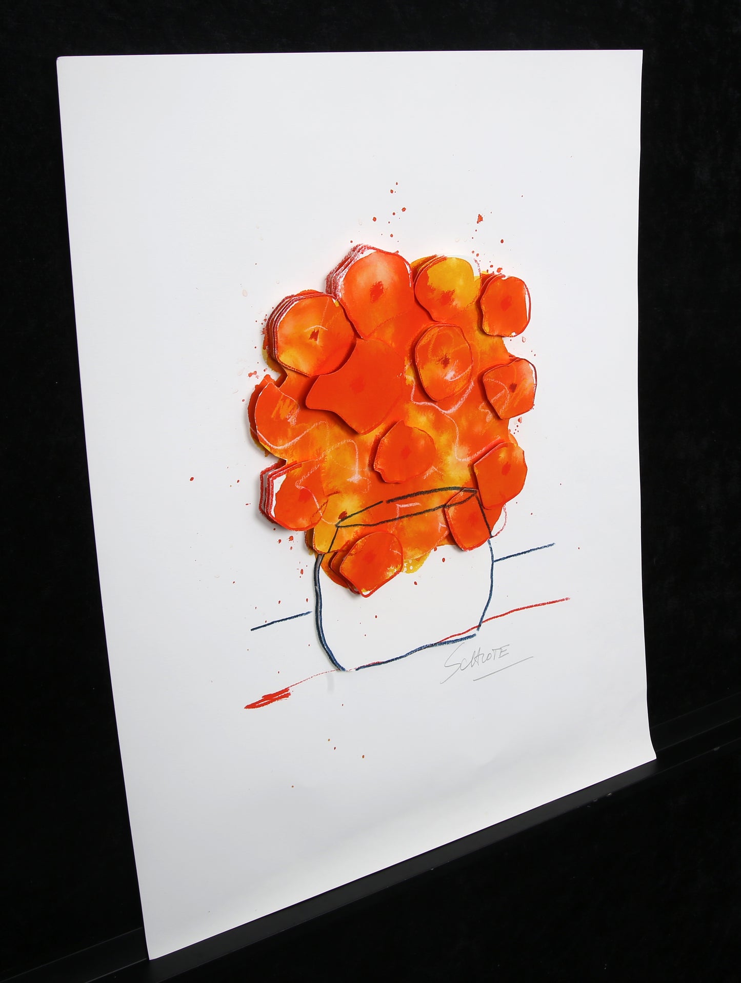 Schlote, Wilhelm - Frühlingsbouquet - 3D-Konstruktion - handsigniert